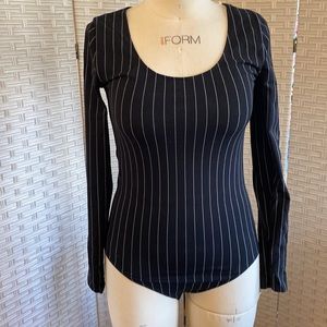 Wolford Bodysuit with pinstripes.
